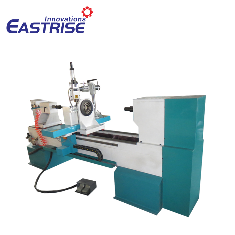 3-Axis 4-Axis Single-Tool Holder CNC Wood Turning Lathe Machine with Vertical Spindle